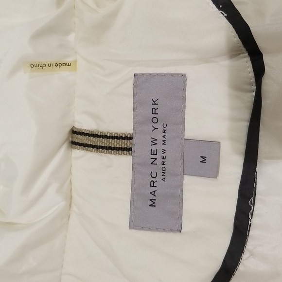 New Andrew Marc Hooded Puffer Jacket - SZ M - Picture 7 of 13